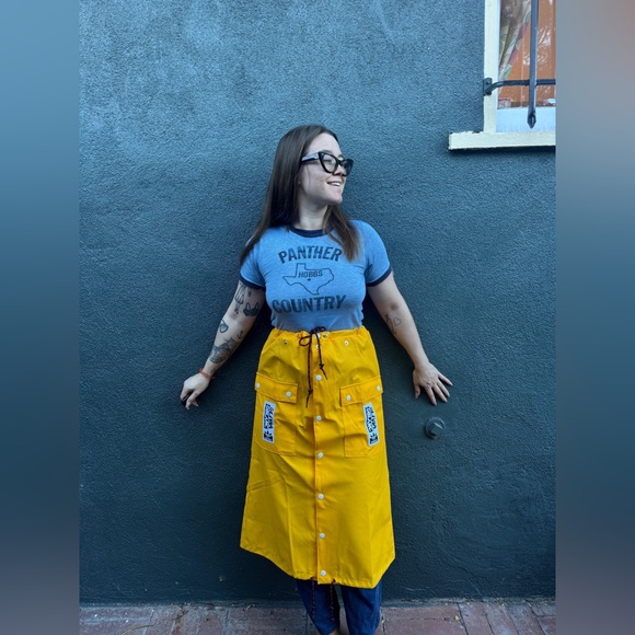 Adidas x Olivia Oblanc Yellow Convertible Trench Coat – NWT Sz S - Picture 3 of 9